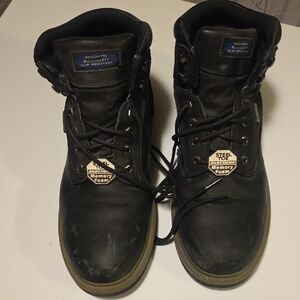 Skechers Men's Black Steel Toe Work Boots Size 12